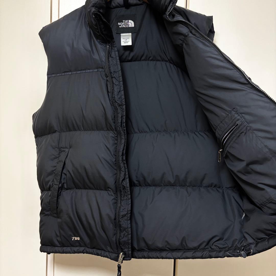 状態良好☘️ノースフェイス ヌプシ　ダウン　ベスト　センターロゴ