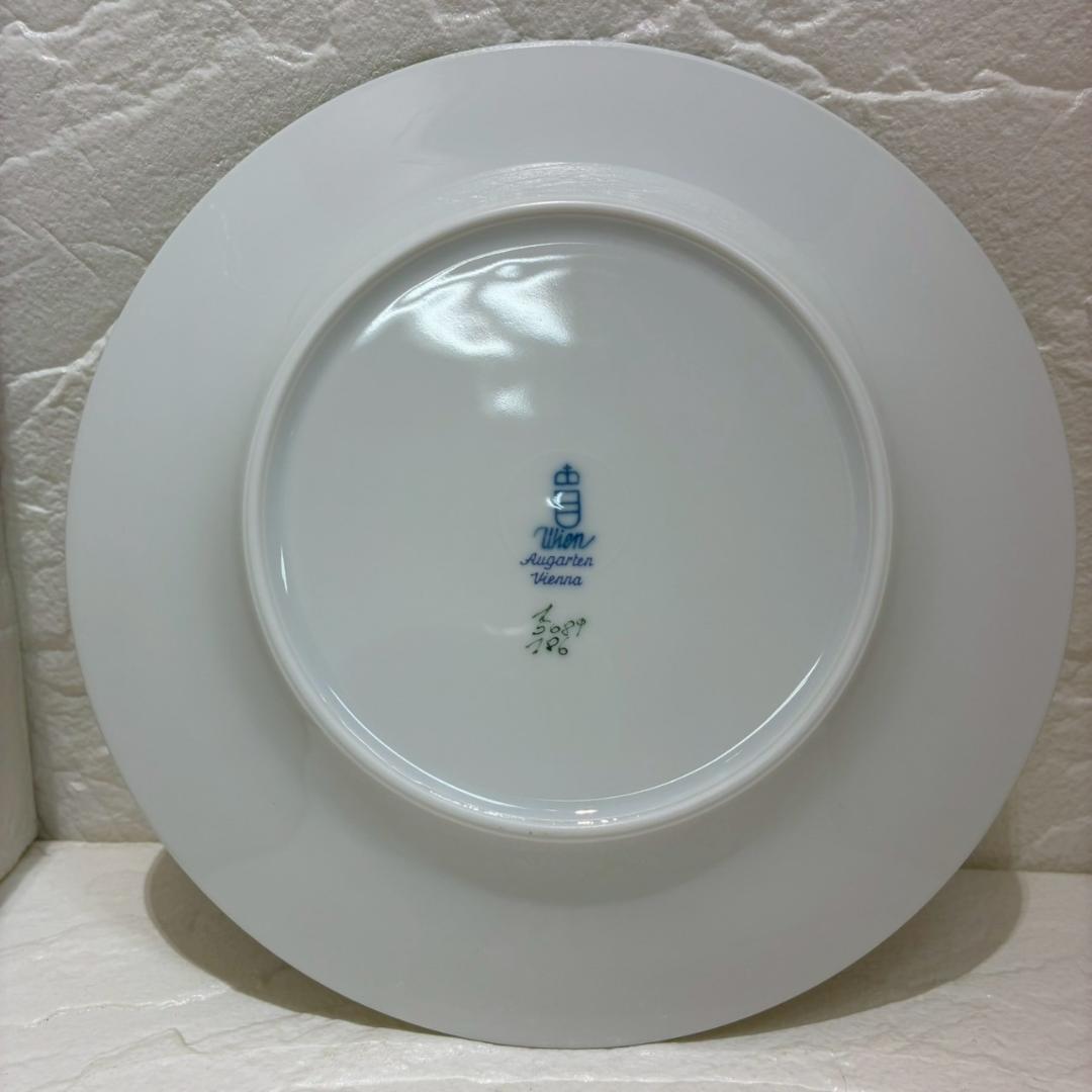 ♥【未使用品】アウガルテン　ウインナーローズ　ペアデザートプレート 2枚セット