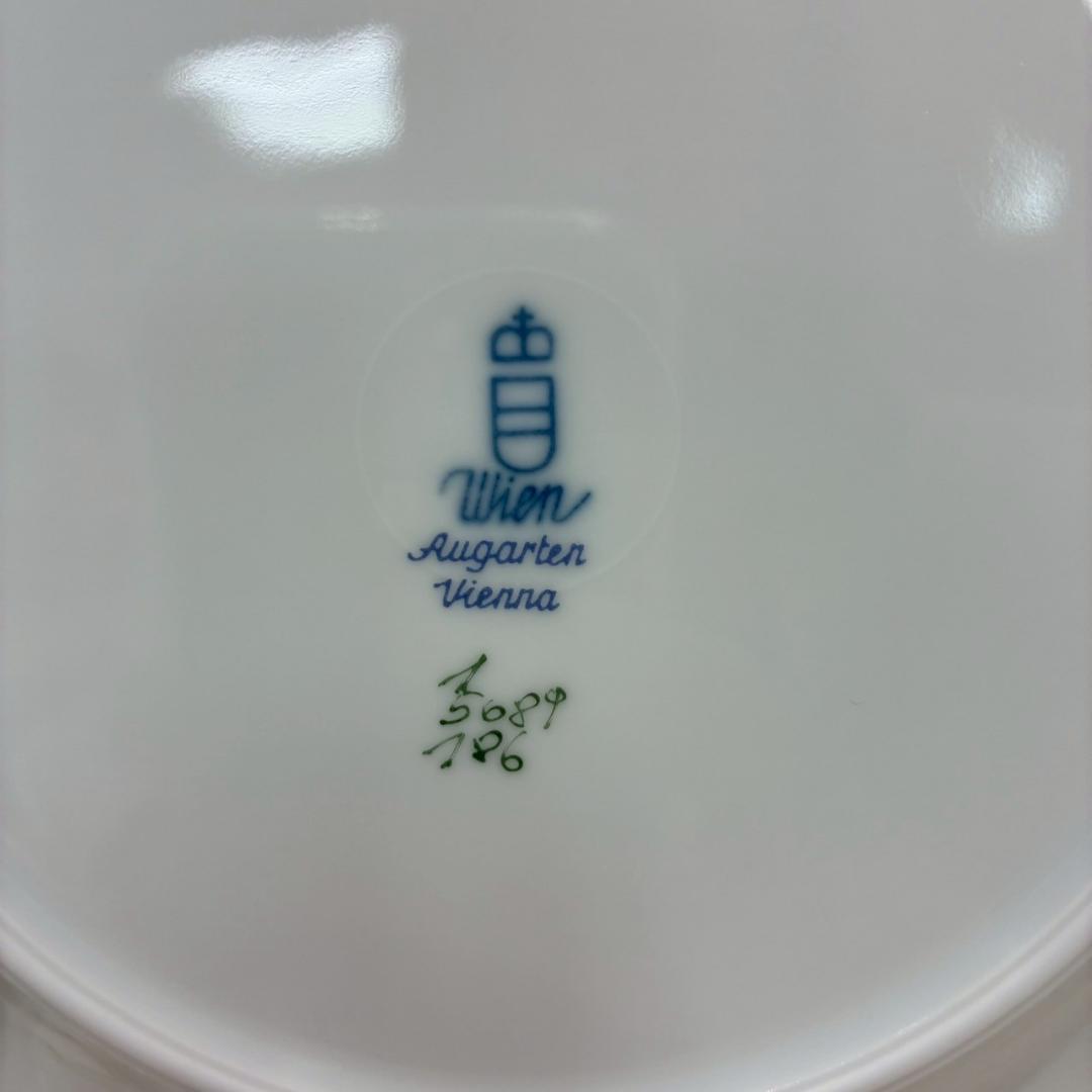 ♥【未使用品】アウガルテン　ウインナーローズ　ペアデザートプレート 2枚セット