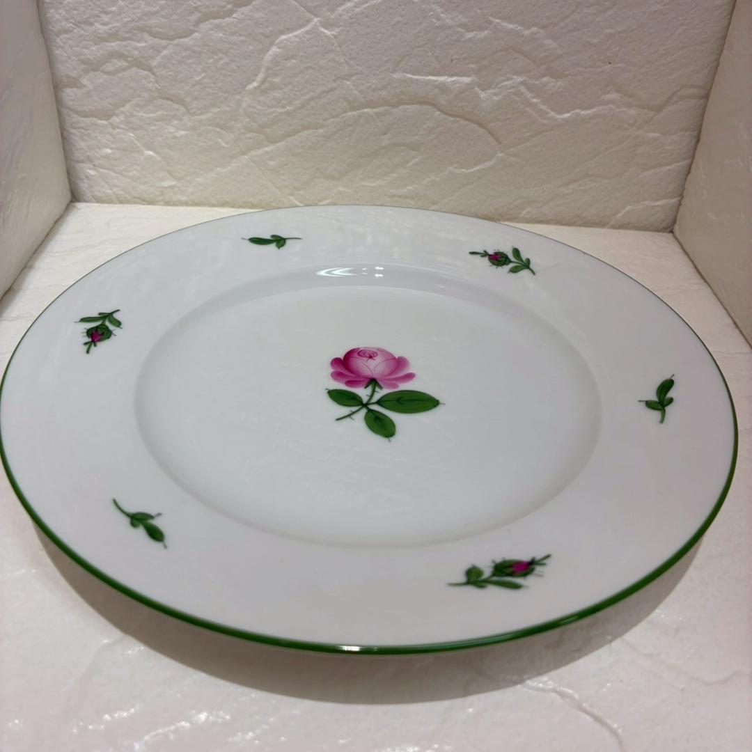 ♥【未使用品】アウガルテン　ウインナーローズ　ペアデザートプレート 2枚セット