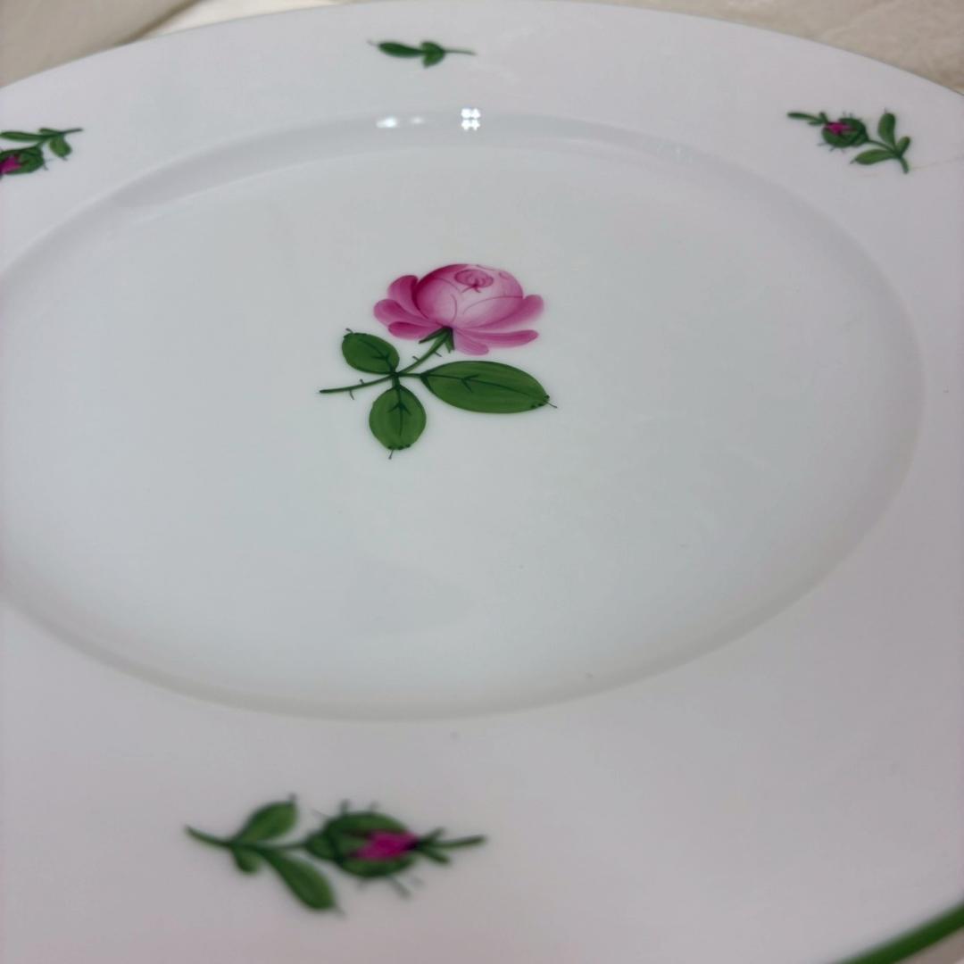 ♥【未使用品】アウガルテン　ウインナーローズ　ペアデザートプレート 2枚セット