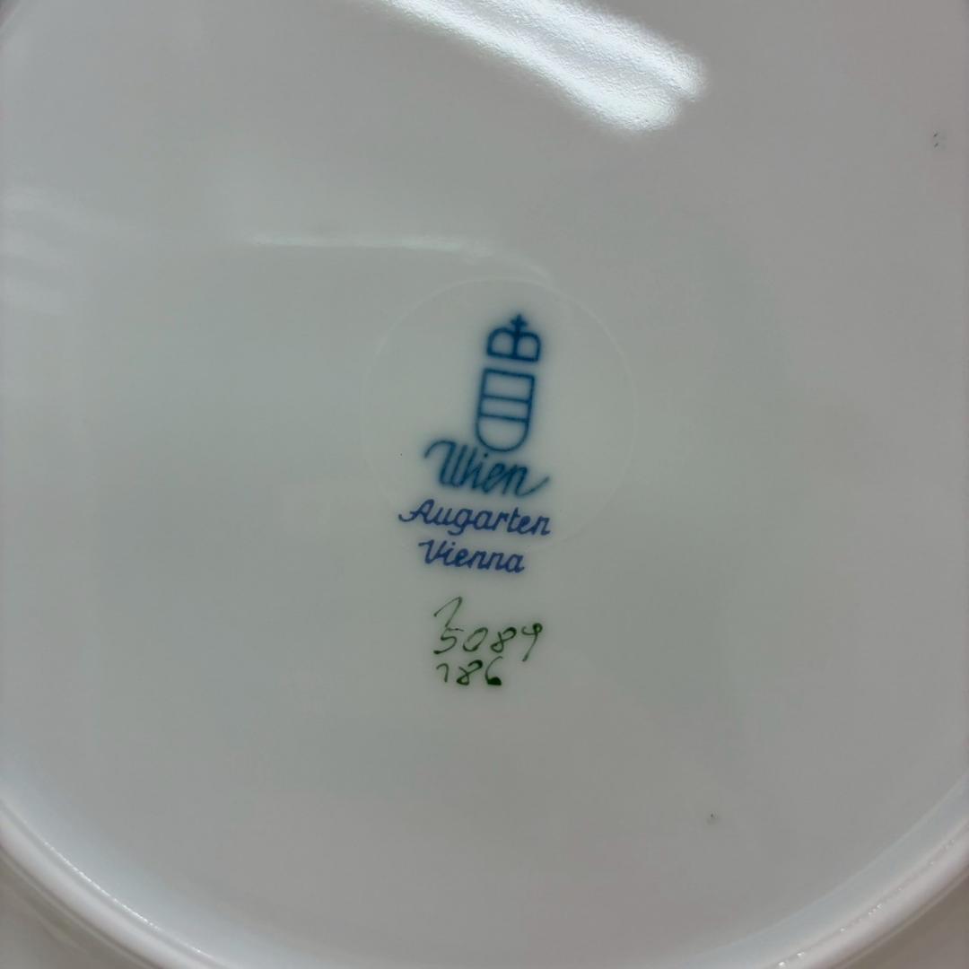 ♥【未使用品】アウガルテン　ウインナーローズ　ペアデザートプレート 2枚セット