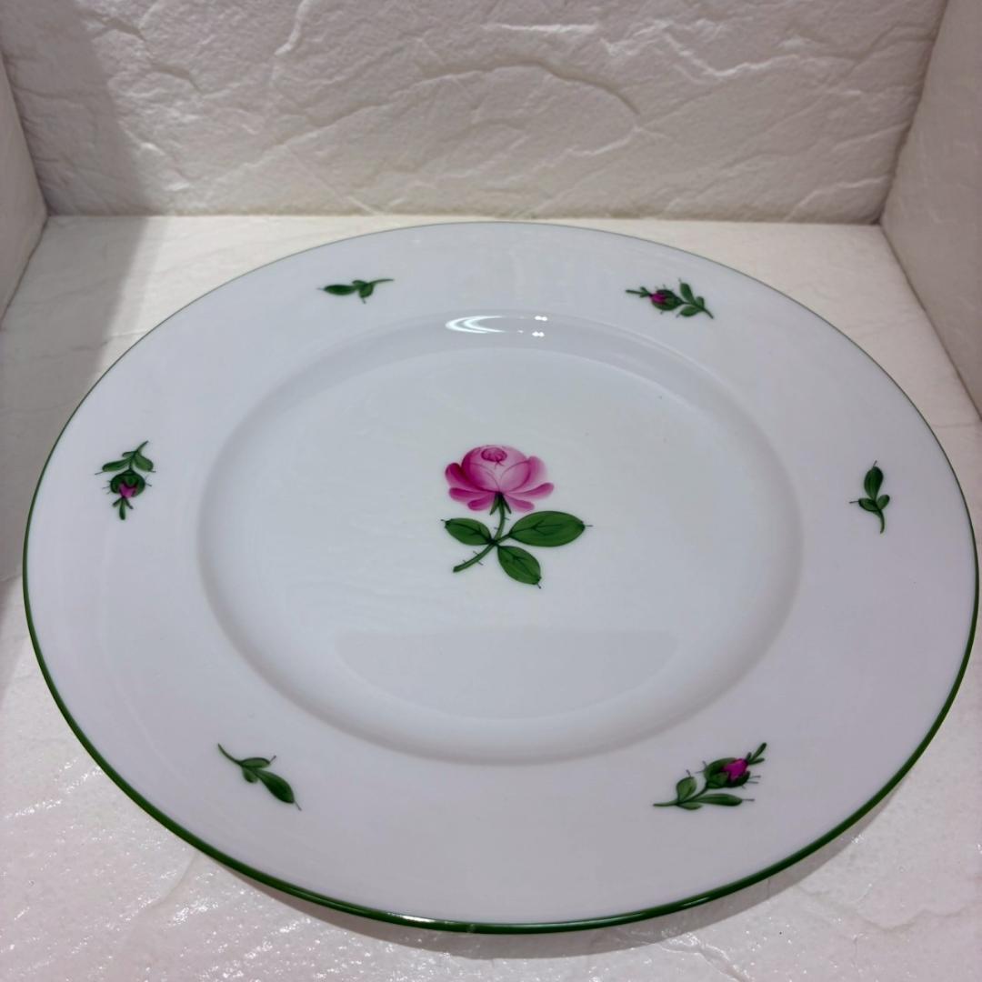 ♥【未使用品】アウガルテン　ウインナーローズ　ペアデザートプレート 2枚セット