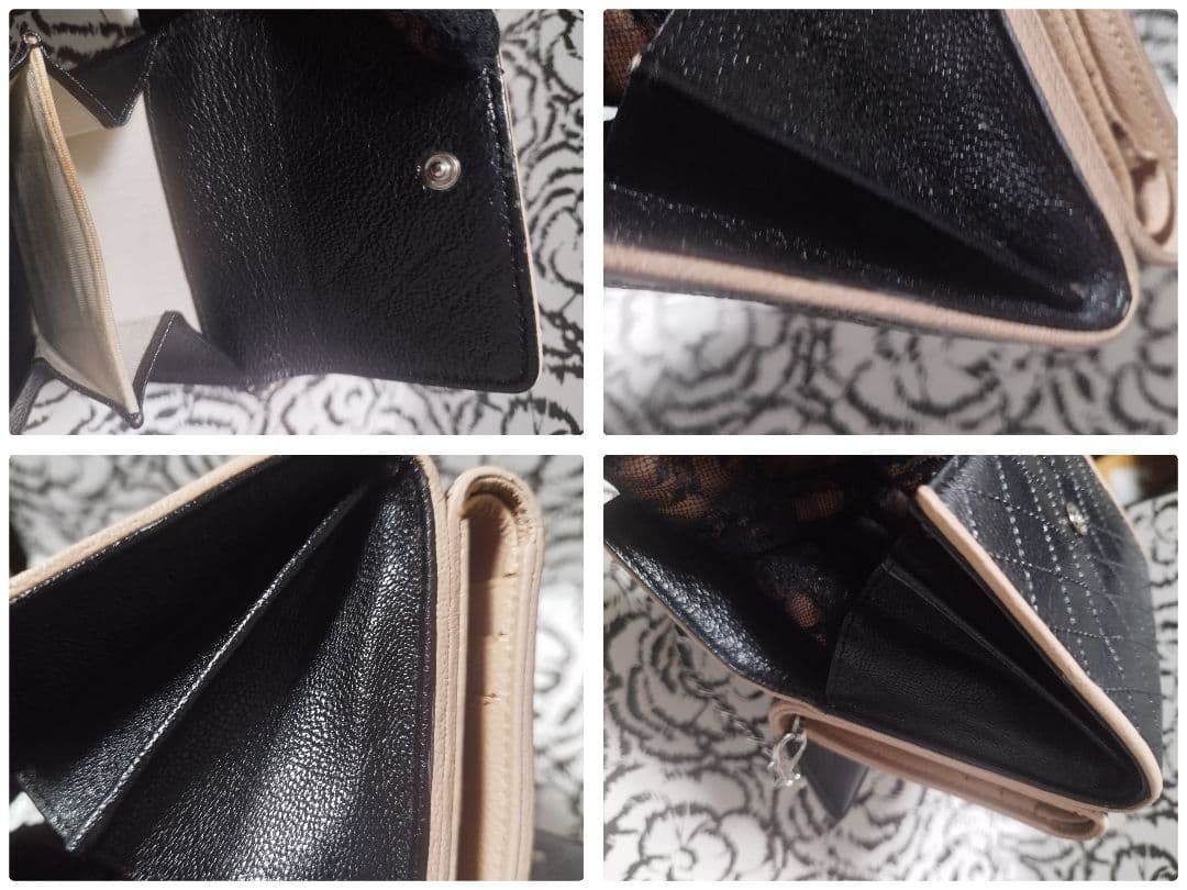 くりちゃんです。シャネル　マトラッセ　ピコローレ　ダブルカラー　折り財布