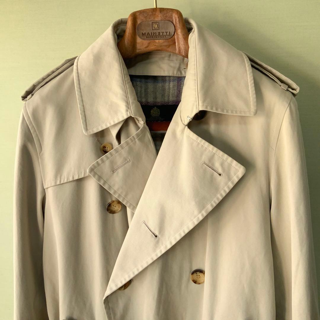 GRENFELL グレンフェル トレンチコート 36 英国製 黒タグ カーキ