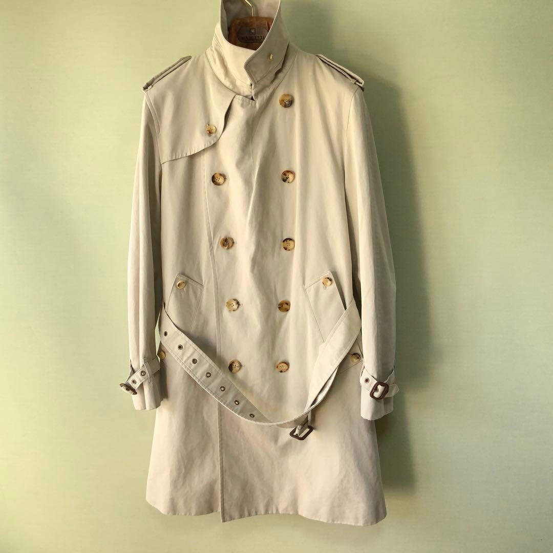 GRENFELL グレンフェル トレンチコート 36 英国製 黒タグ カーキ