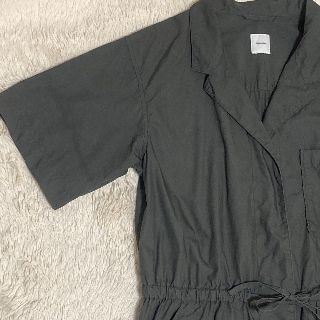 Spick&Span【2024】コットンハーフスリーブジャンプスーツ