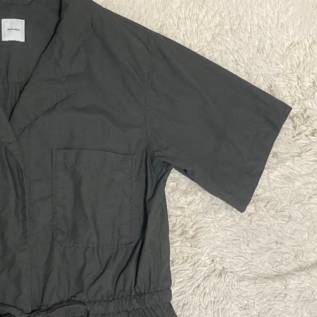 Spick&Span【2024】コットンハーフスリーブジャンプスーツ