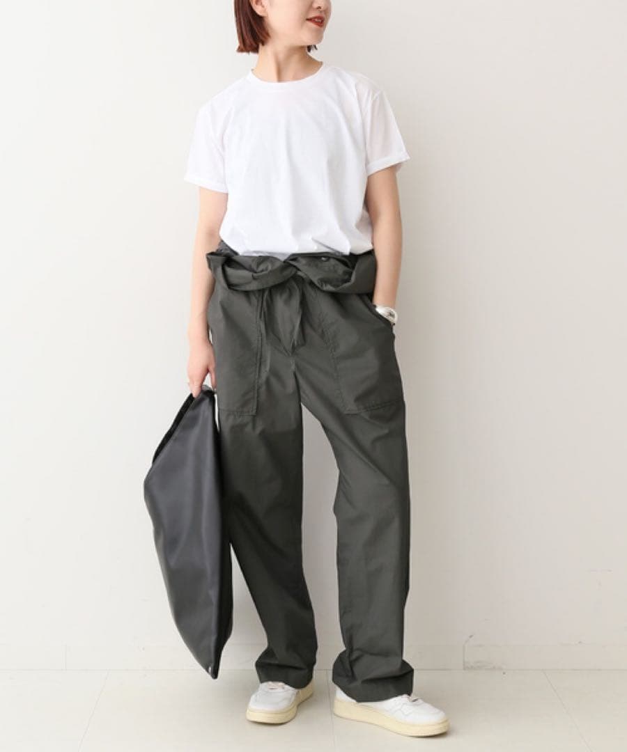 Spick&Span【2024】コットンハーフスリーブジャンプスーツ