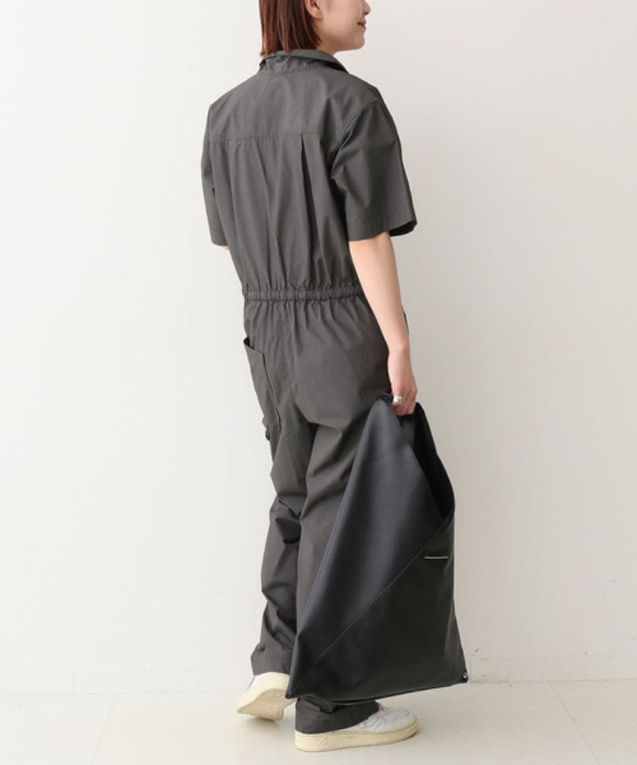 Spick&Span【2024】コットンハーフスリーブジャンプスーツ