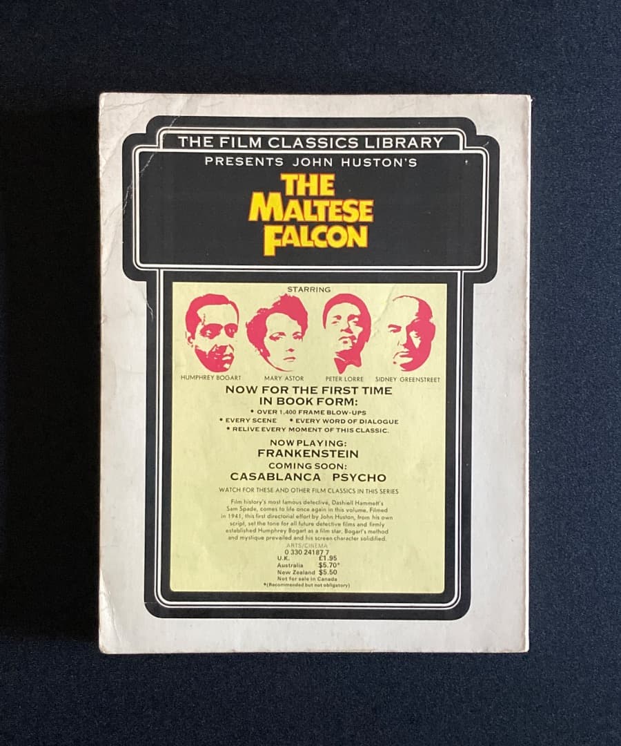 No.563『（英文）映画マルタの鷹 全シーン』