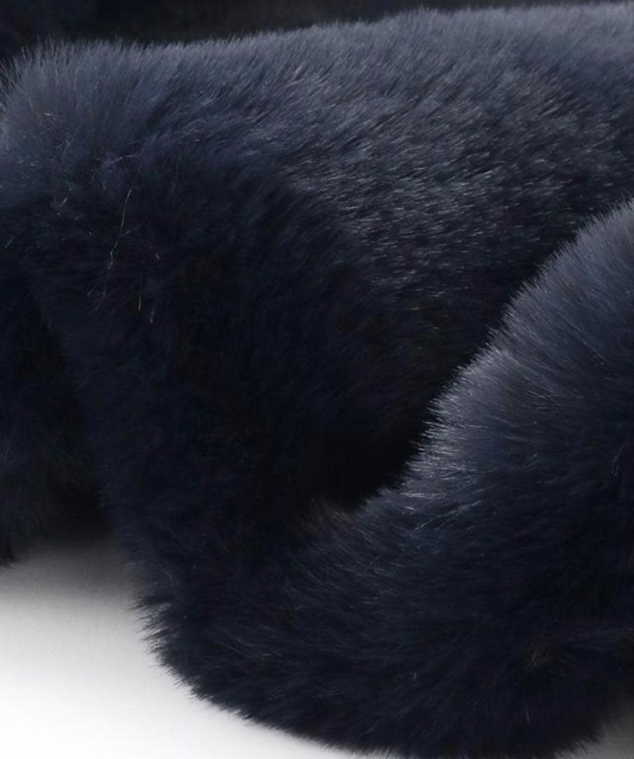 JENNE ジェンヌ　ネイビー ファーケープ　お値下げ