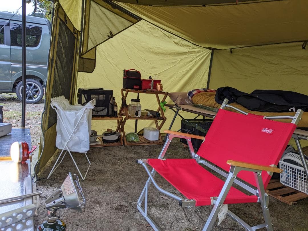 revoタープsolo ウォールセット　ポール・ペグ付き