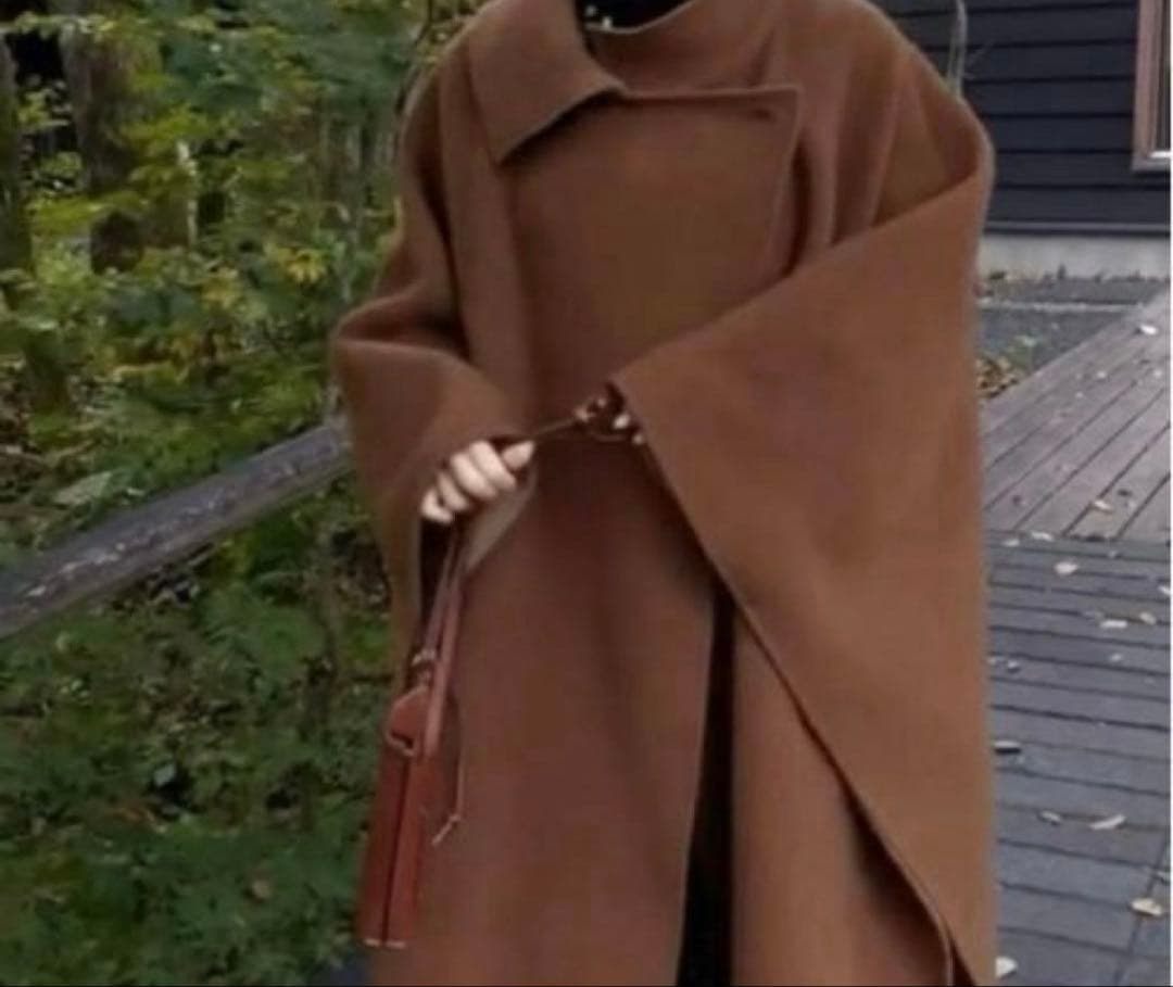 Ameri ポンチョ　コート