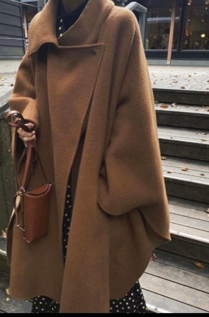 Ameri ポンチョ　コート