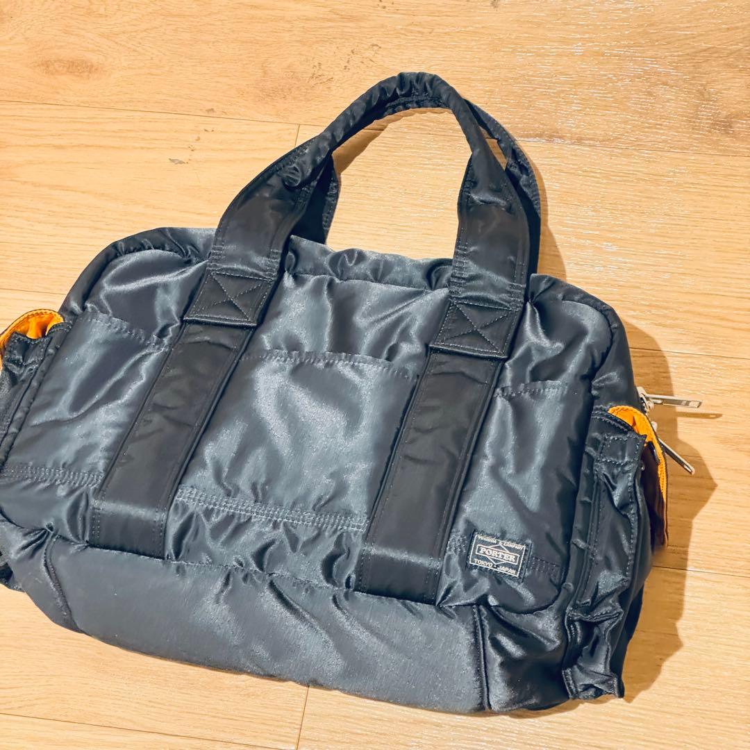 【美品】PORTER TANKER ダッフルバッグ L ブラック ボストンバッグ