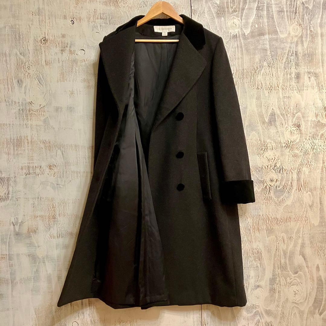 ヴィンテージ　Aライン　コート　ベロア　クラシック　チェスター　ダブルブレスト