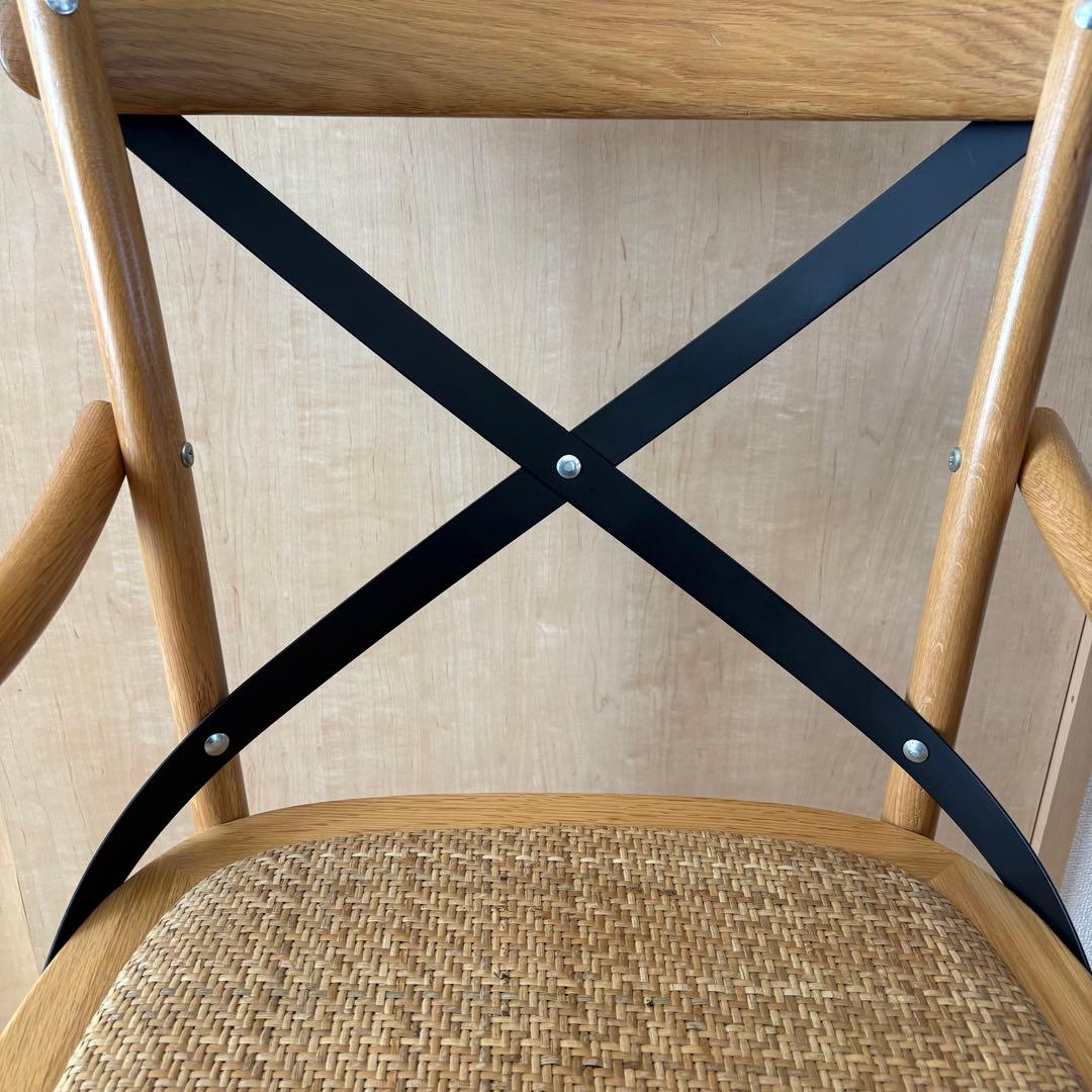 【うさぎ】クラッシュゲート　クロスバックアームチェア