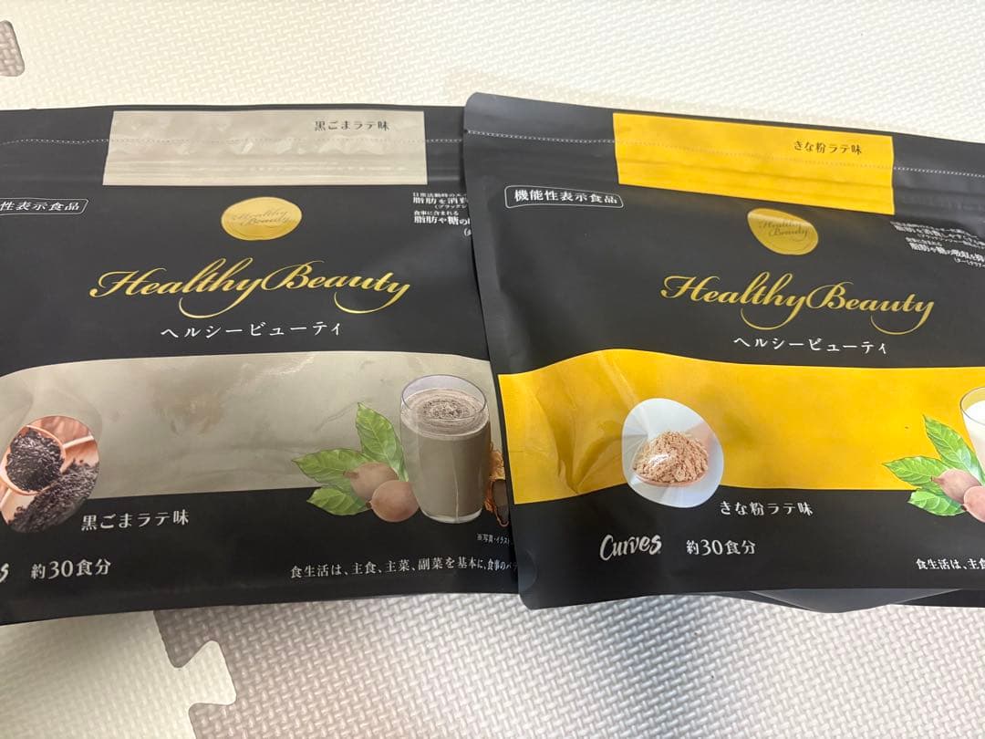 カーブスヘルシービューティーダイエット2種セット 黒ごまラテ味きな粉ラテ味