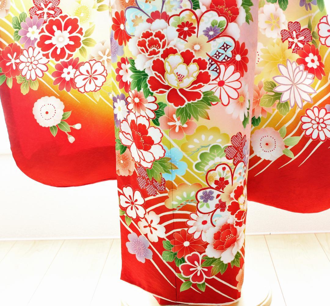 豪華振袖単品　正絹　ピンク　地模様　金　成人式　結婚式　パーティ【２０３６】