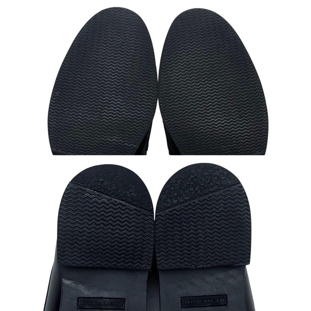【極美品】KENFORD 25.5 KP13 レザー ローファー 黒