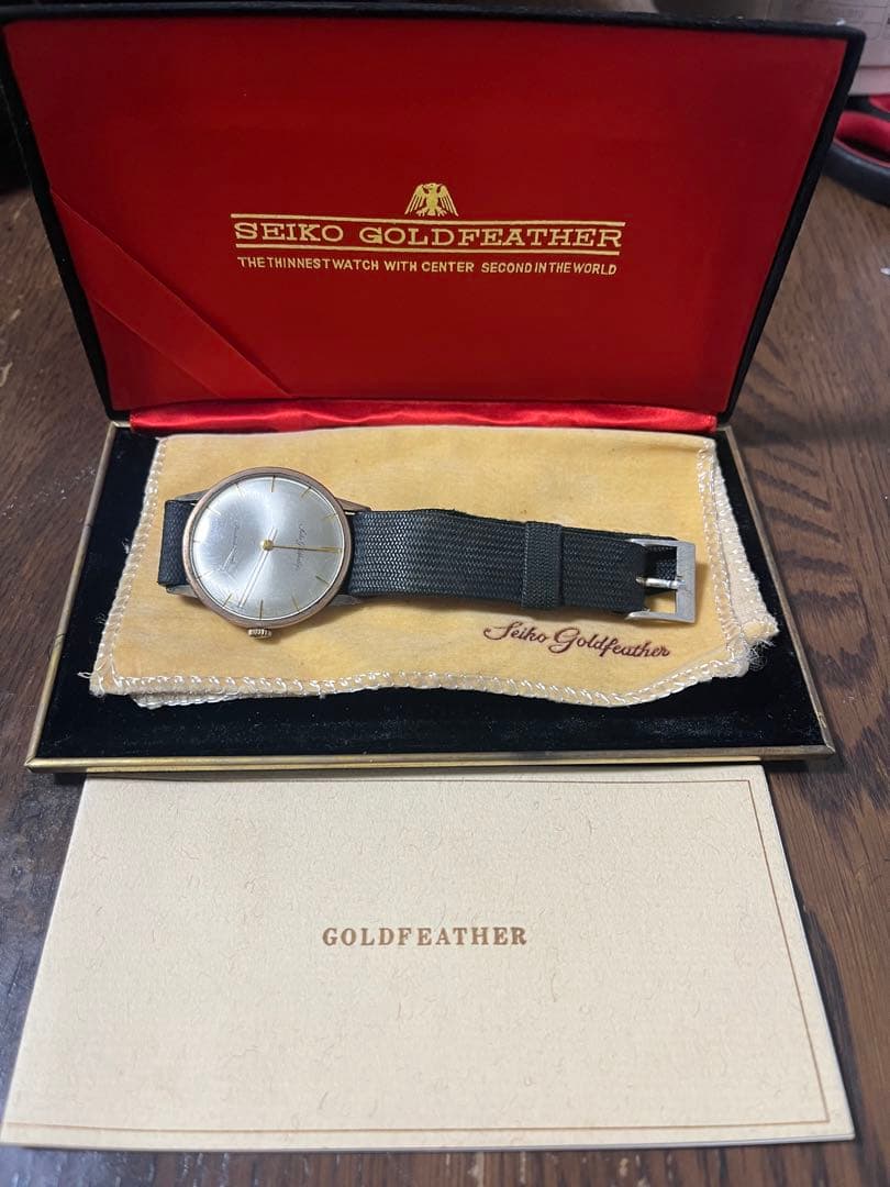 希少美品 稼働品 SEIKO セイコー ゴールドフェザー JI4060