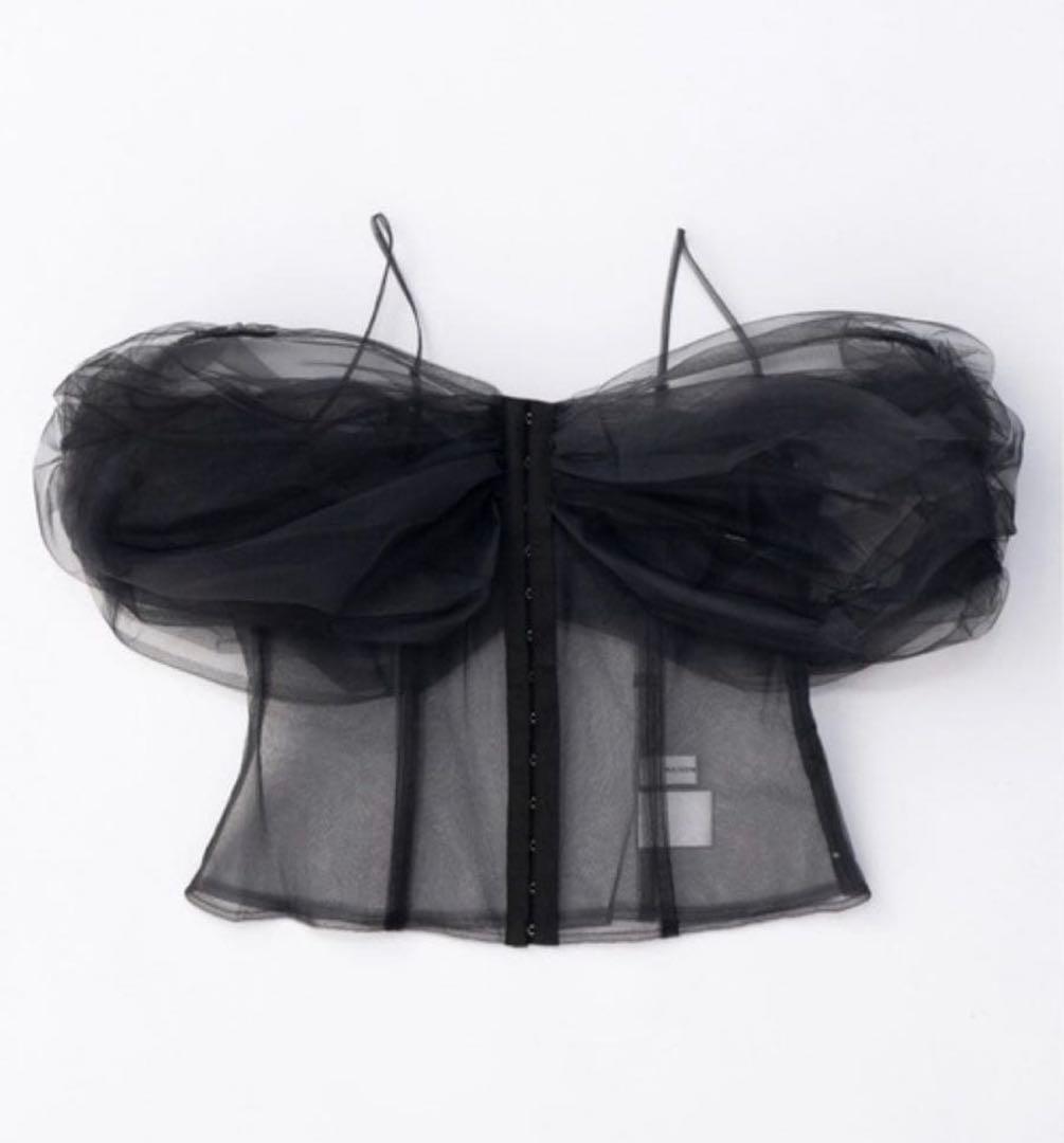 MAISON SPECIAL レイヤードチュールリボンベスト