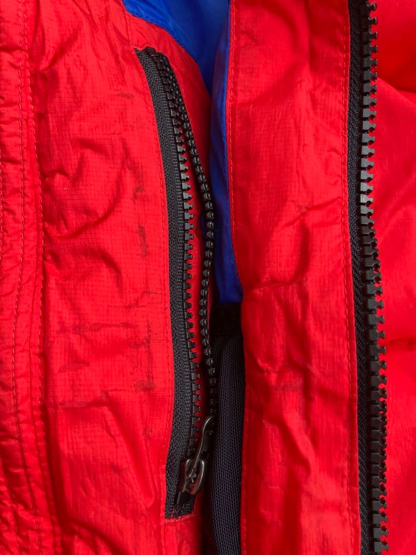 ポロラルフローレン　ダウンベスト ビッグポニー　サイズM 赤 フード　着脱可