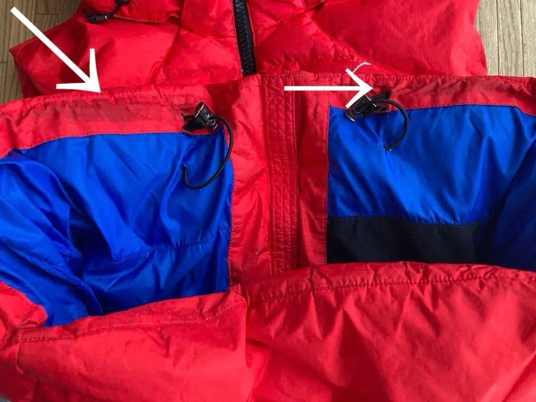 ポロラルフローレン　ダウンベスト ビッグポニー　サイズM 赤 フード　着脱可