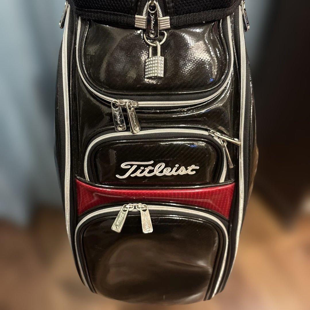 タイトリスト　ツアープロ仕様　エナメルキャディーバック　CB410