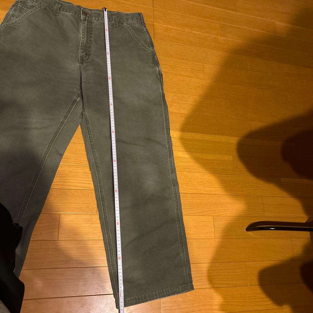 グレー カーゴスタイル ワークパンツ