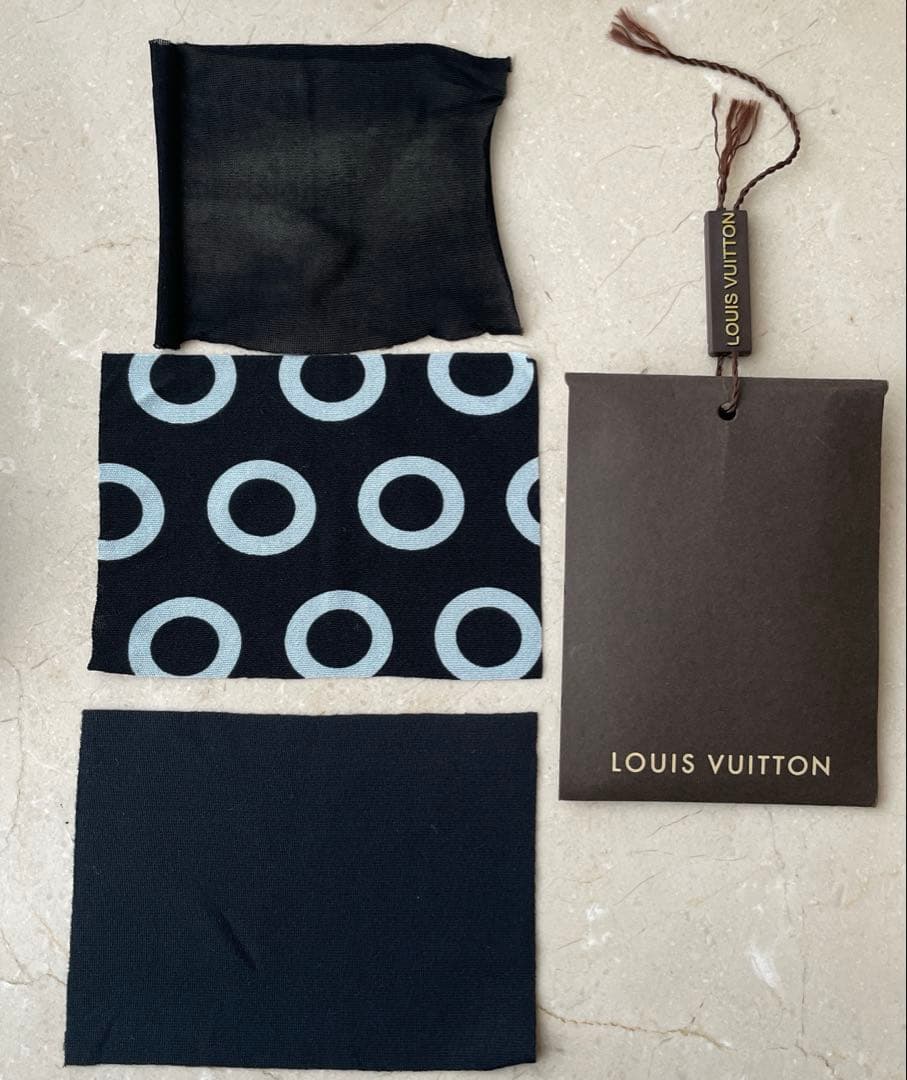 LOUIS VUITTONワンピース　34 ブラック×水玉