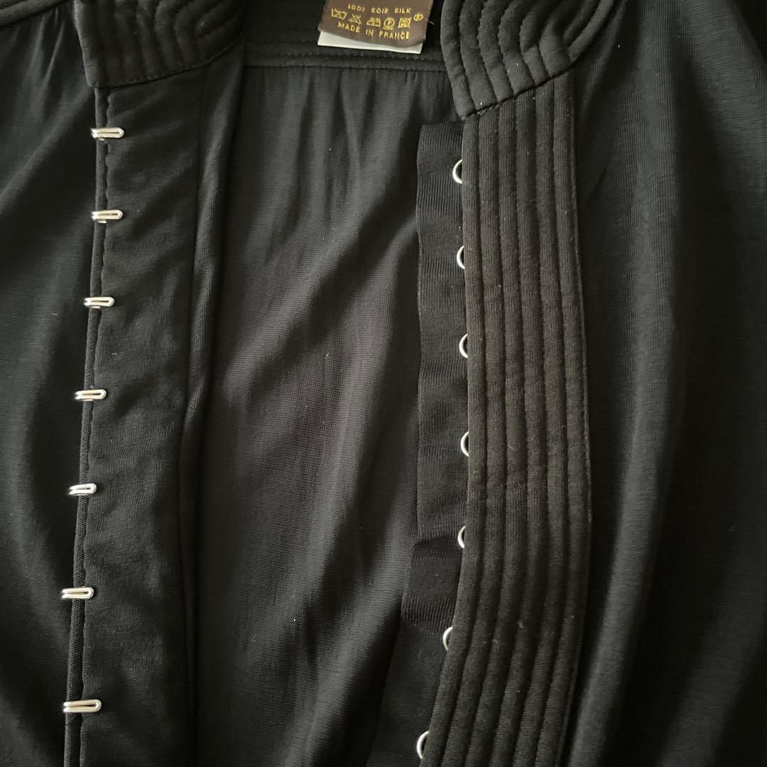 LOUIS VUITTONワンピース　34 ブラック×水玉