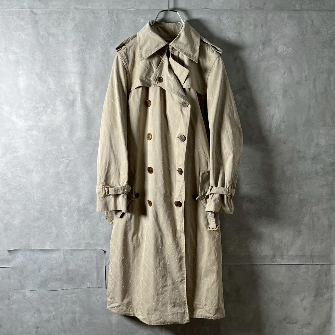 mina perhonen 日本製 ステッチ 刺繍 トレンチコート N746