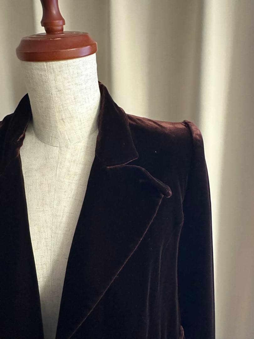 YSL rive gauche フランス製 ベロアJK 36