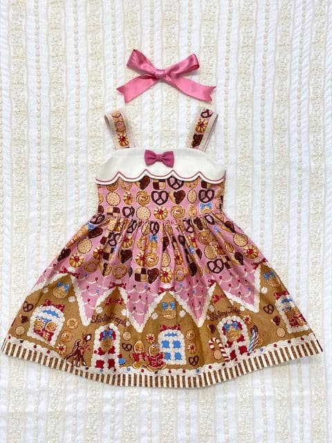 シャーリーテンプル　お菓子のおうち　ジャンスカ　ワンピース　ピンク