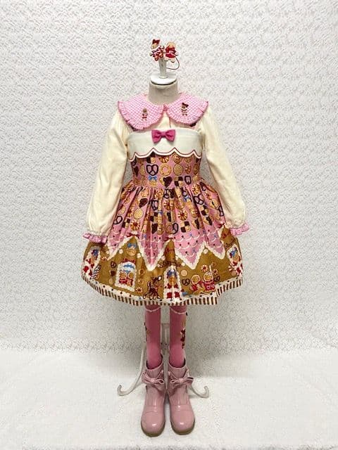 シャーリーテンプル　お菓子のおうち　ジャンスカ　ワンピース　ピンク