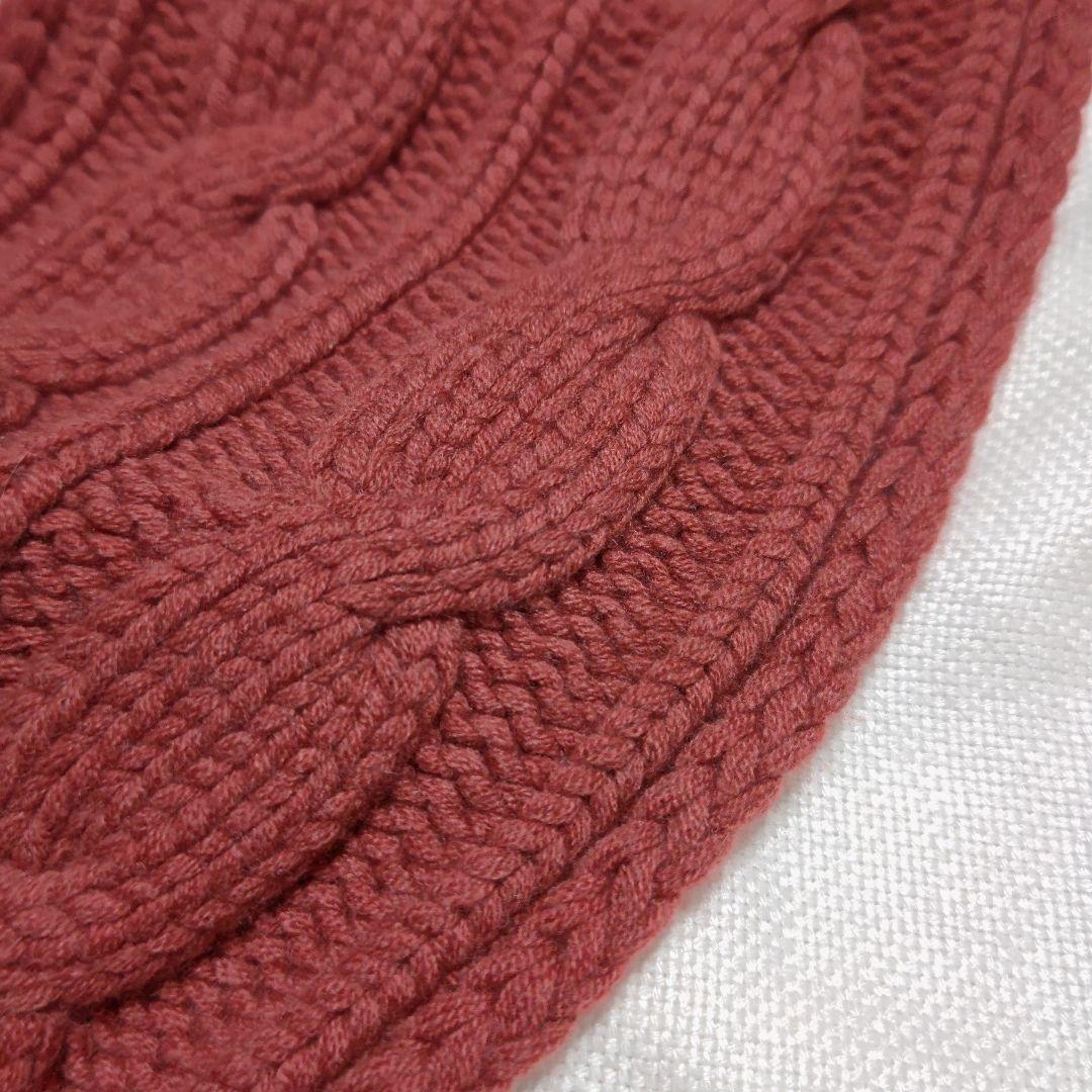 ロロピアーナLoro Pianaベビーカシミヤ100%ケーブル編ストールマフラー