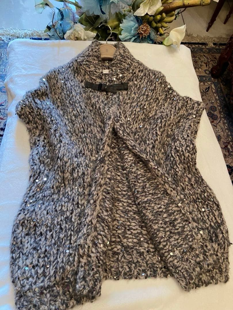 ブルネロクチネリ☆スパンコール・モニーレ☆ケープ、マント、ポンチョ