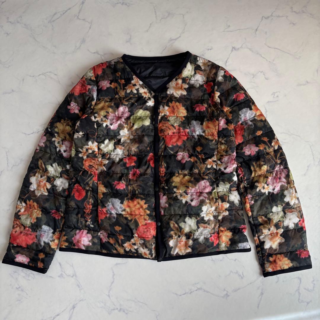 極美品 シップス×Nowartt 中綿ナイロンジャケット L 花柄 インナー