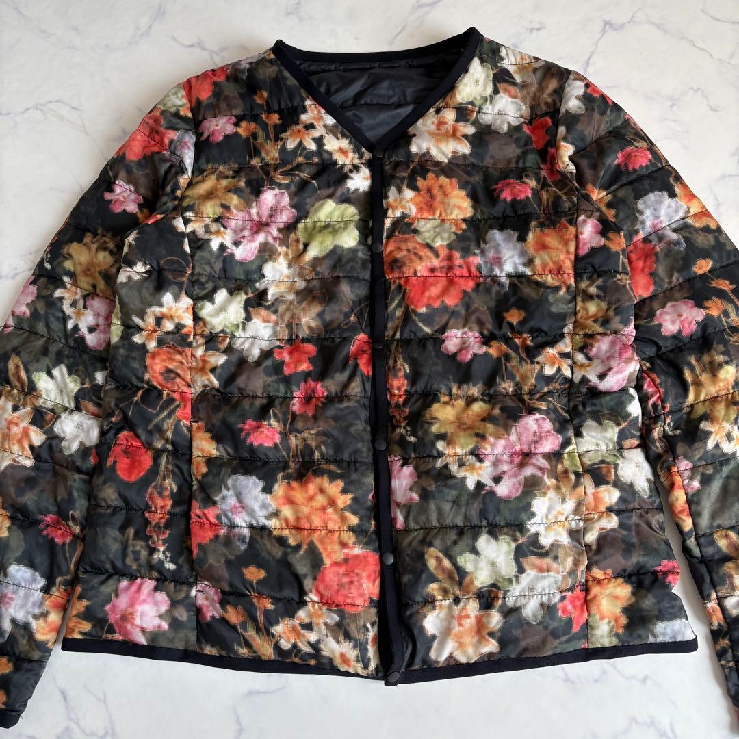 極美品 シップス×Nowartt 中綿ナイロンジャケット L 花柄 インナー