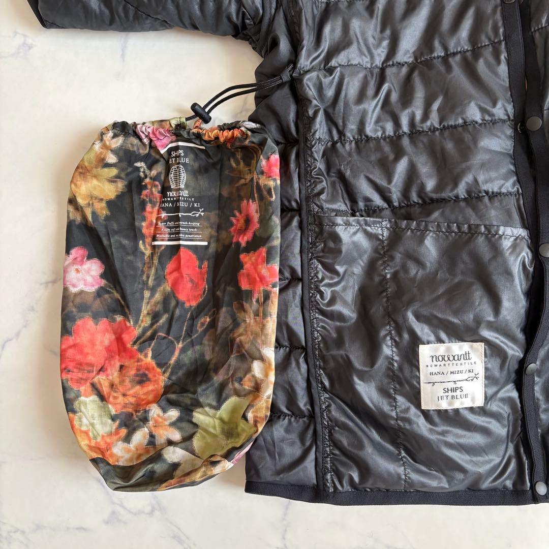 極美品 シップス×Nowartt 中綿ナイロンジャケット L 花柄 インナー