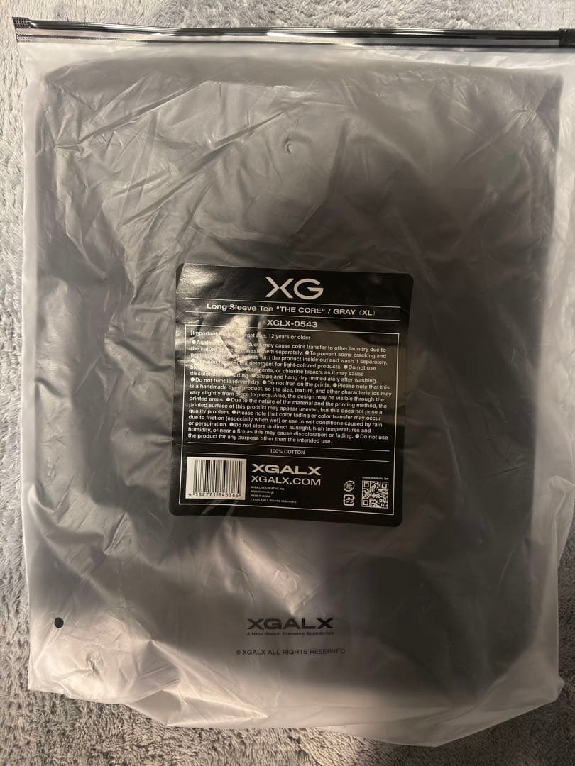 ハ*ト様 【新品未使用】XG THE CORE ロングスリーブT GRAY XL