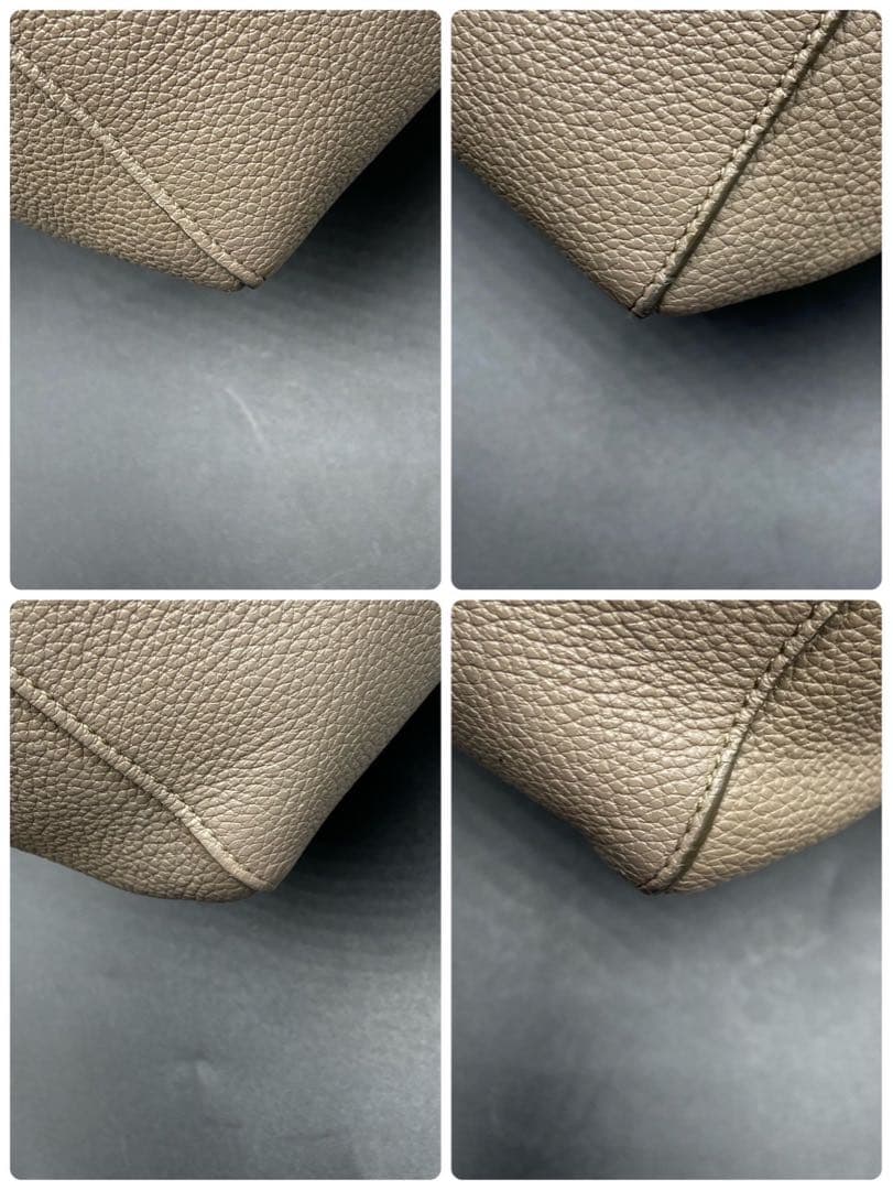 【美品】セリーヌ カバファントム トートバッグ ベージュ レザー