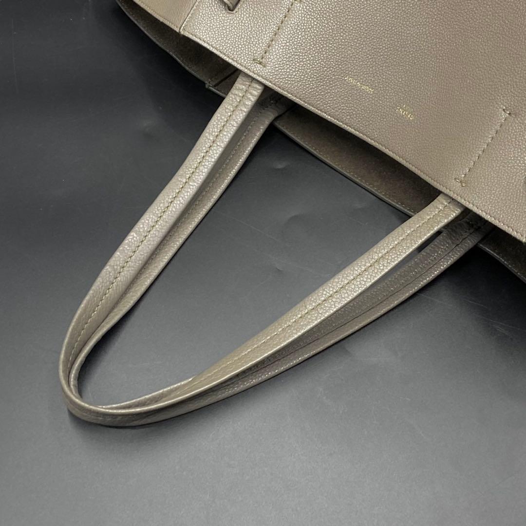 【美品】セリーヌ カバファントム トートバッグ ベージュ レザー