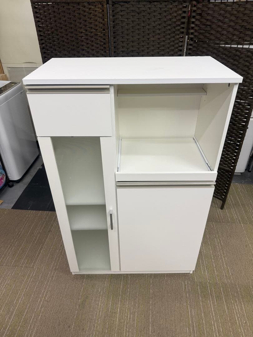 【洗浄消毒作業済】【美品】ニトリ　レンジ台　レンジボード　食器棚