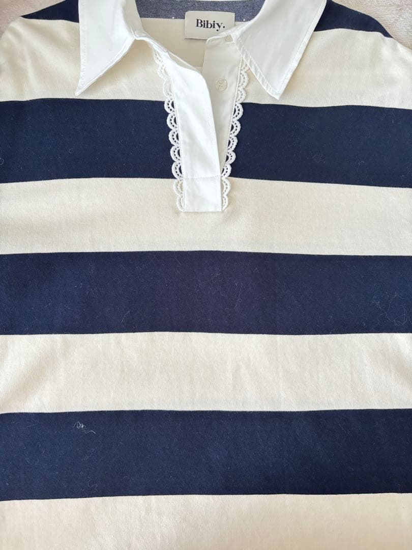Bibiy FRANCINERUGBYTOP ラガーシャツ