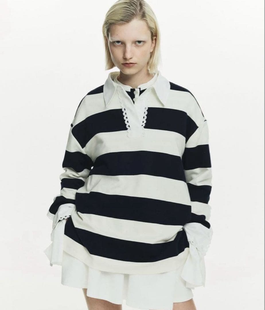 Bibiy FRANCINERUGBYTOP ラガーシャツ