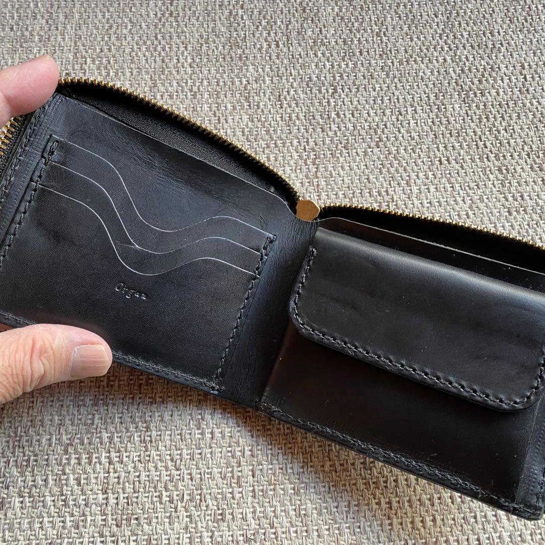 【HERZ】Organ ラウンドファスナー二つ折り財布 GS-48