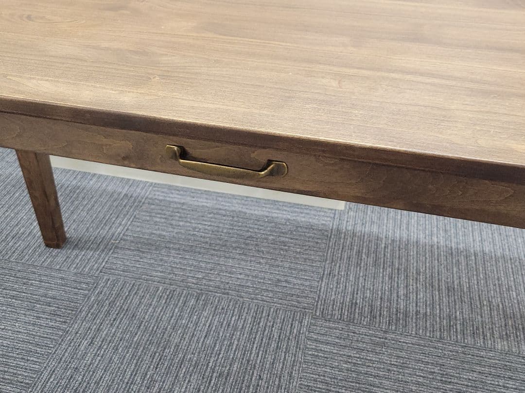 ichiyamaopex 木製 引き出し付きデスク ナチュラルブラウン